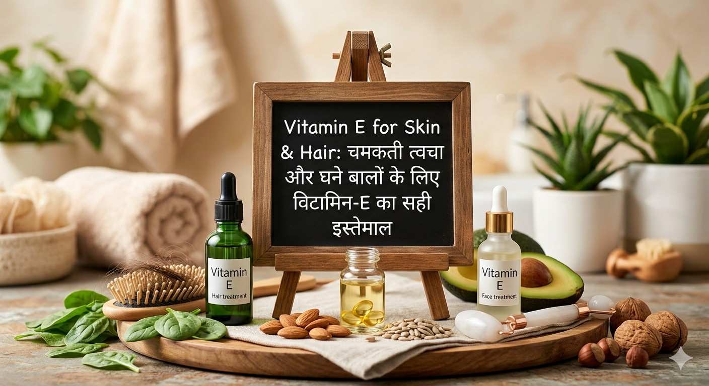 Vitamin E for Skin & Hair in hindi