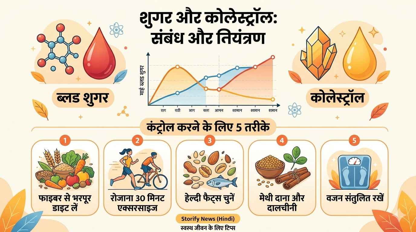 शुगर और कोलेस्ट्रॉल