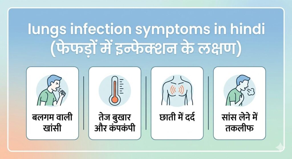 Lungs Infection Symptoms in Hindi